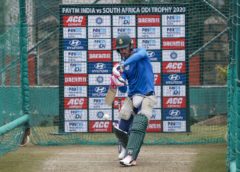 Faf du Plessis Spotted Training In A Bangladesh Helmet