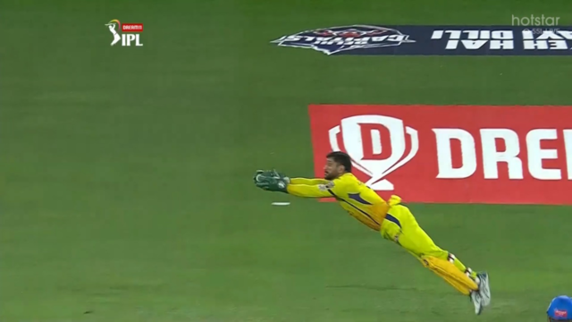 MS Dhoni Diving Catch
