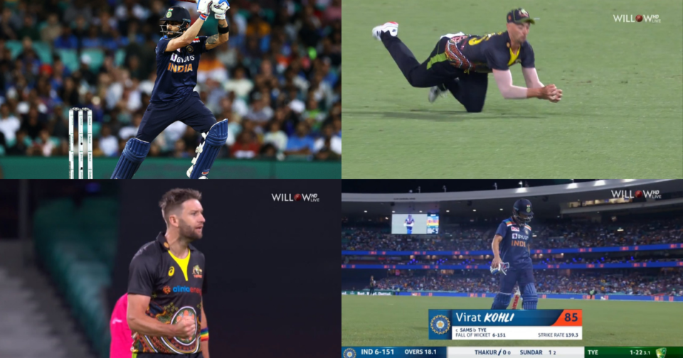 Watch – Daniel Sams Takes Game-Changing Catch Of Virat Kohli As Australia Wins 3rd T20I