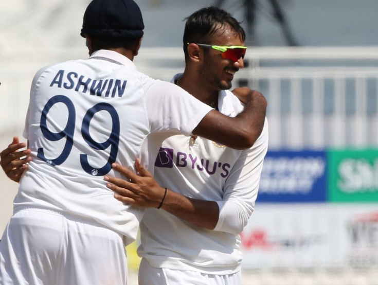 Watch- Axar Patel Removes Johnny Bairstow For A Duck On Day 2