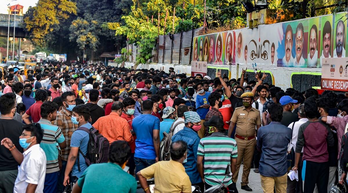 Crowds Gather At Chepauk Stadium For Tickets Ahead Of Second India-England Test