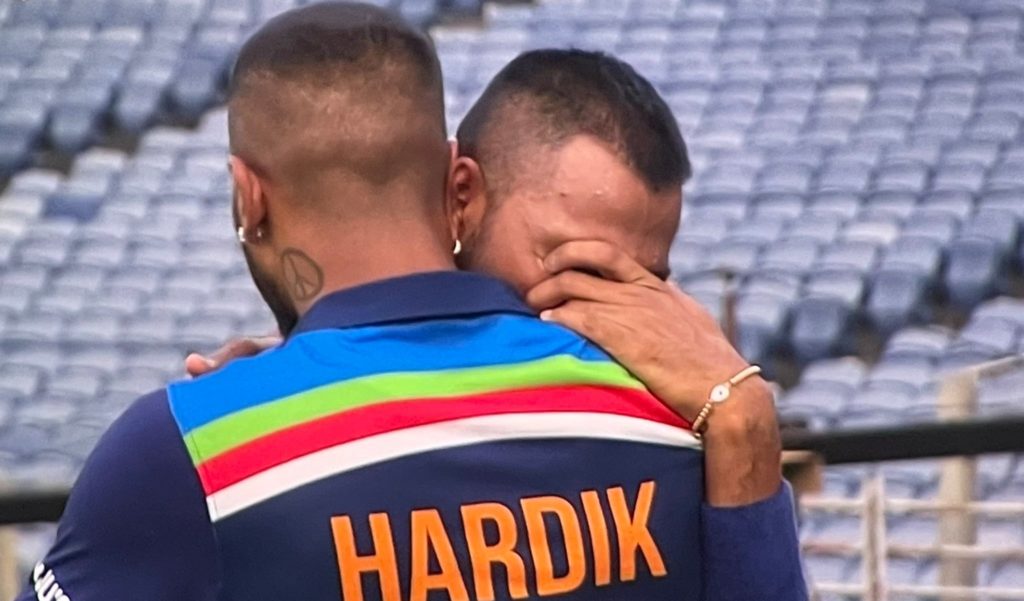 Krunal Pandya emotional