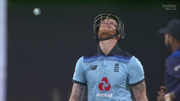 Watch – “Sorry Dad,” Ben Stokes To His Late Father After Missing The Century