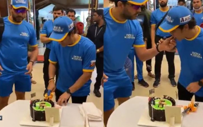 Sachin Tendulkar Cuts Cake To Celebrate 9th Anniversary of 100th Century Milestone