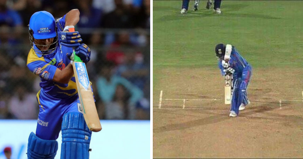 Watch – Sachin Tendulkar Plays A Perfect Straight Drive; Gives Glimpses Of His Past