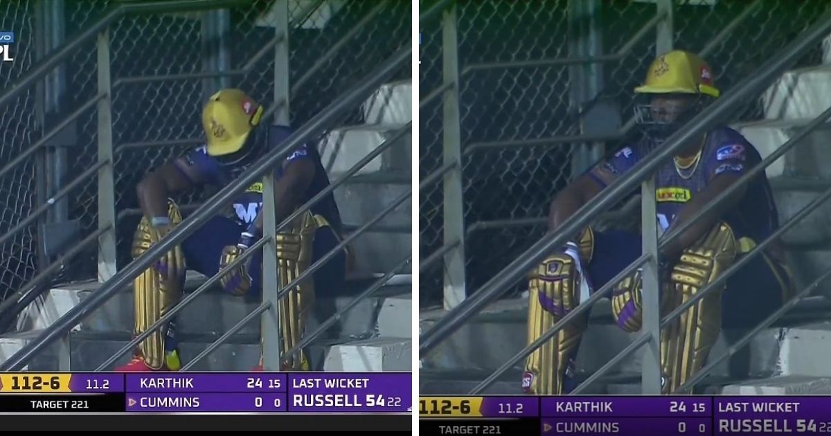 Netizens React To KKR All-Rounder Andre Russell’s Distressed Gesture After The Match