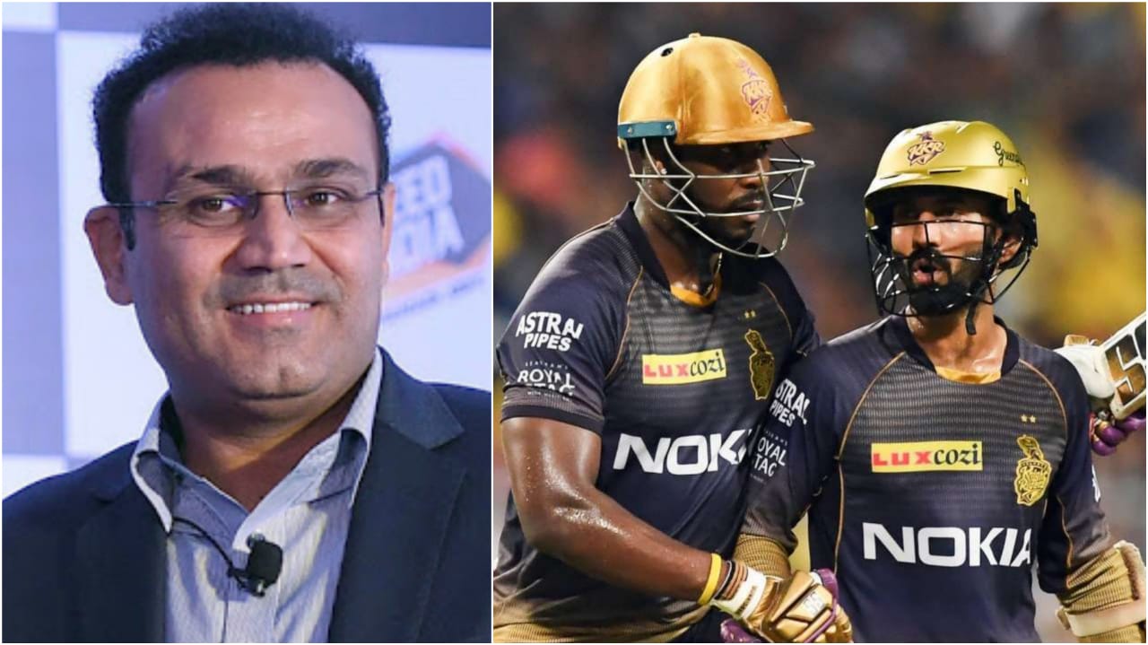 Virender Sehwag Criticises Dinesh Karthik-Andre Russell’s Intent In Final Overs Of KKR Chase vs Mumbai Indians