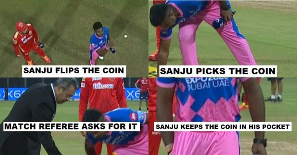 IPL 2021: Sanju Samson Hilariously Snubs The Match Referee And Keeps The Coin In His Pocket At The Toss