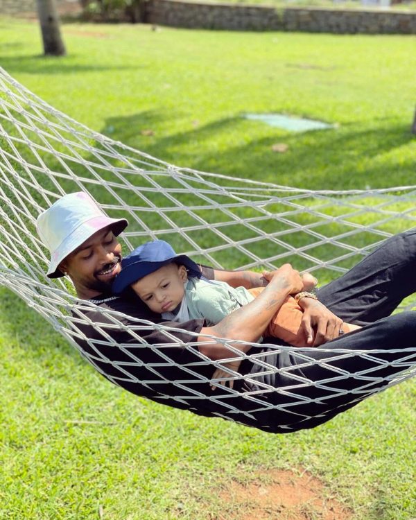 Hardik Pandya Relaxes And Chills With His Son Agastya