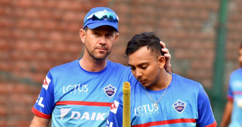 Ricky Ponting Prithvi Shaw