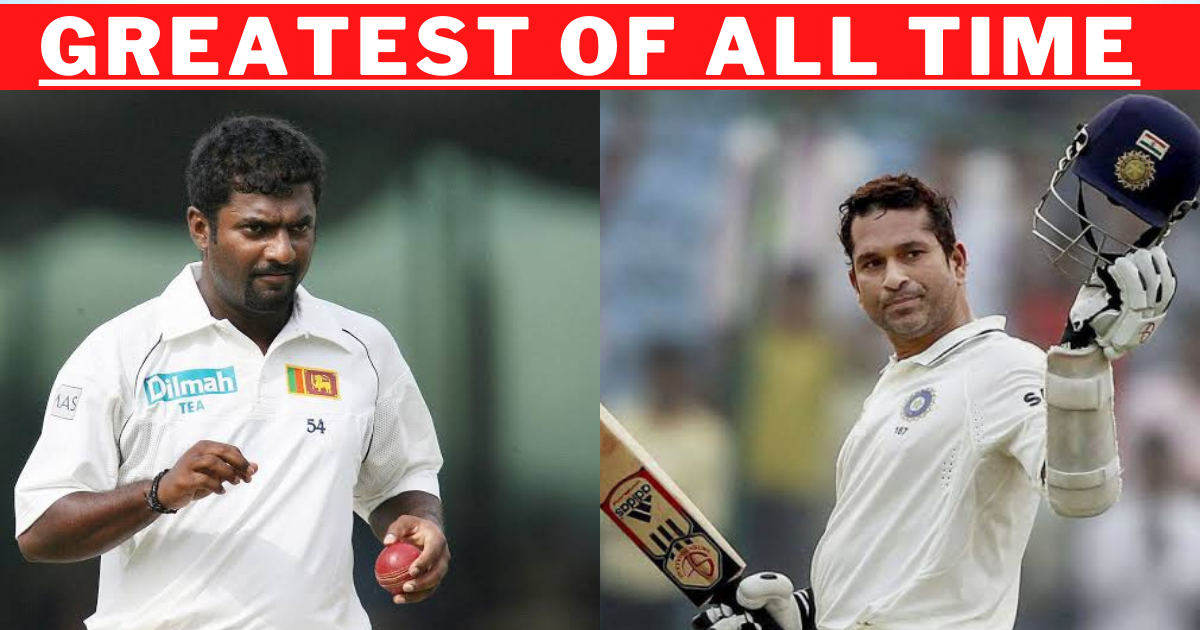 Sachin Tendulkar and Muttiah Muralitharan Named As The Greatest of All Time In Test Cricket