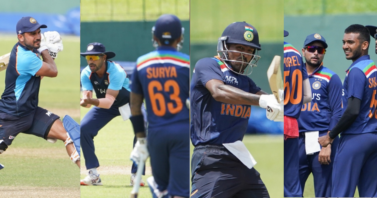 SL vs IND 2021: In Pictures: Indian Cricketers Take Part In The Second Warm-Up Game In Sri Lanka