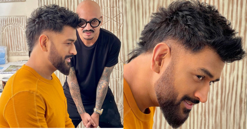 MS Dhoni new look