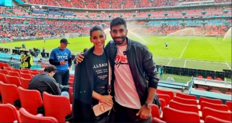 Jasprit Bumrah And Sanjana Ganesan Spotted At The Wembley Stadium