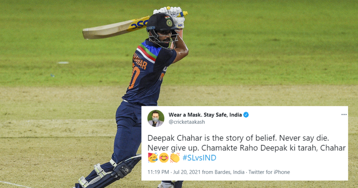 “Remind So Much of MS Dhoni” – Twitter In Awe Of Deepak Chahar’s Batting Masterclass
