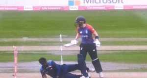 Heather Knight run-out