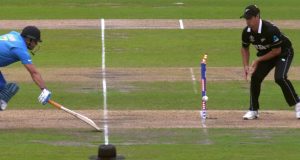 MS Dhoni 2019 SF Run out