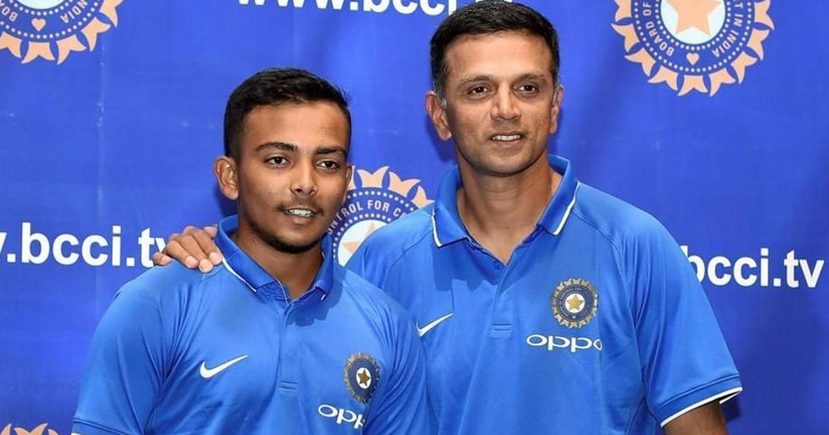 Prithvi Shaw Recalls Conversation With Dravid While Serving His Doping Violation Ban