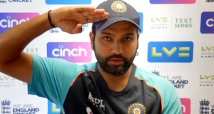 Rohit Sharma Salute