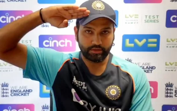 Watch: Rohit Sharma Salutes To Reporter During Press Conference Afer Day 1 Lord’s Test