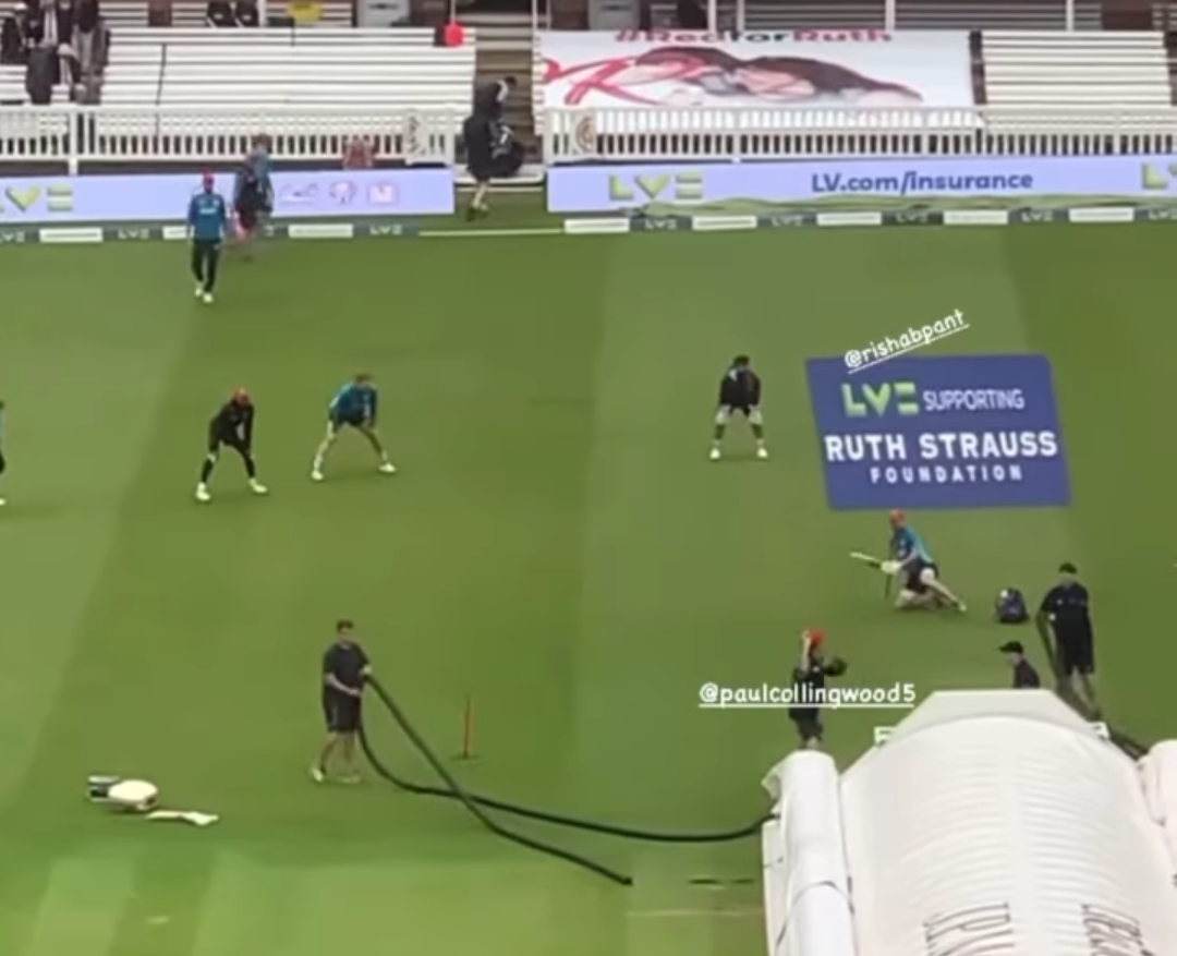Watch: India And England Practice Slip Catching Together During The Lord’s Test Match