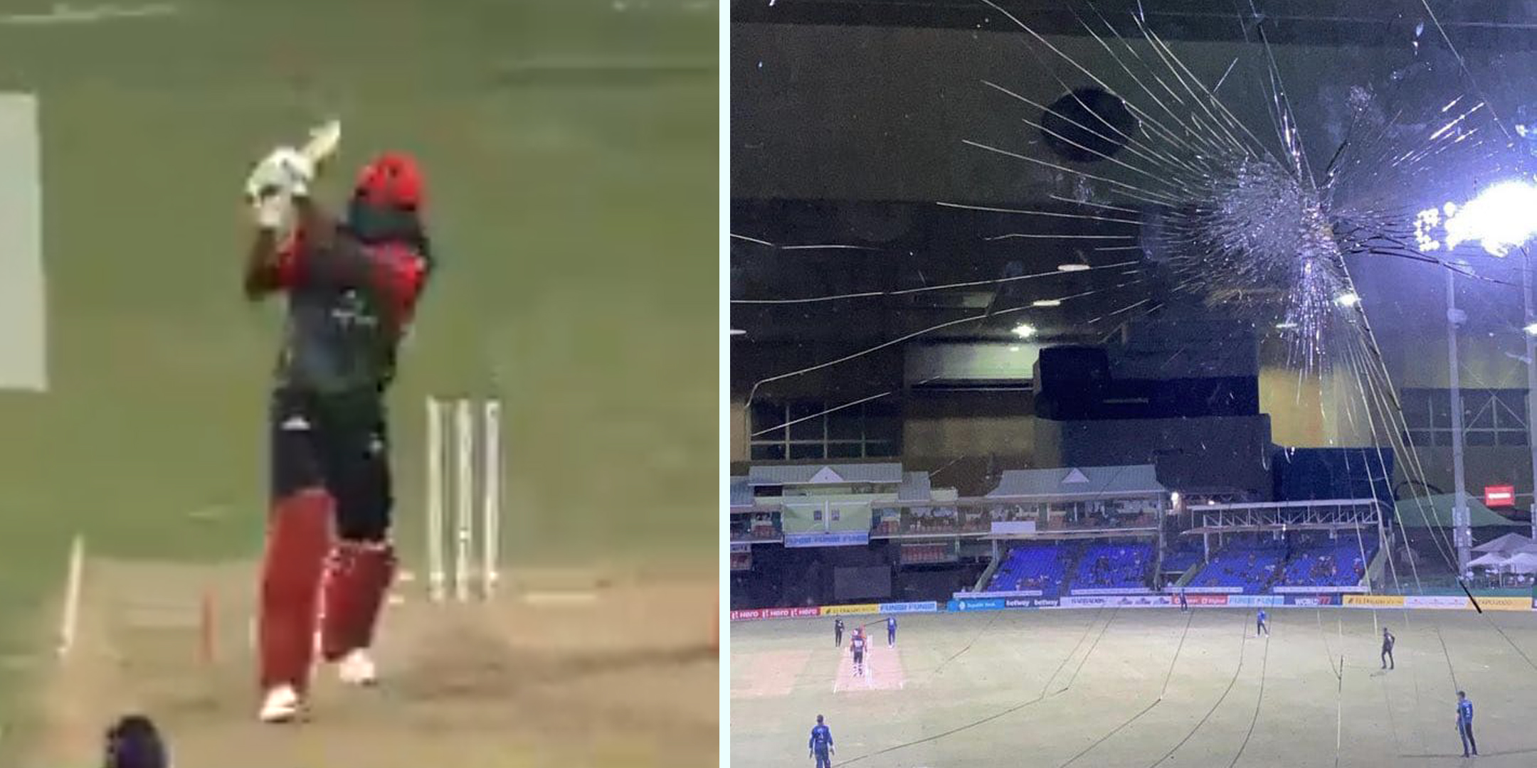 Watch: CPL 2021 – Chris Gayle Smashes Glass With A Straight Six
