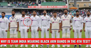 India Sporting Black Armbands at The Oval