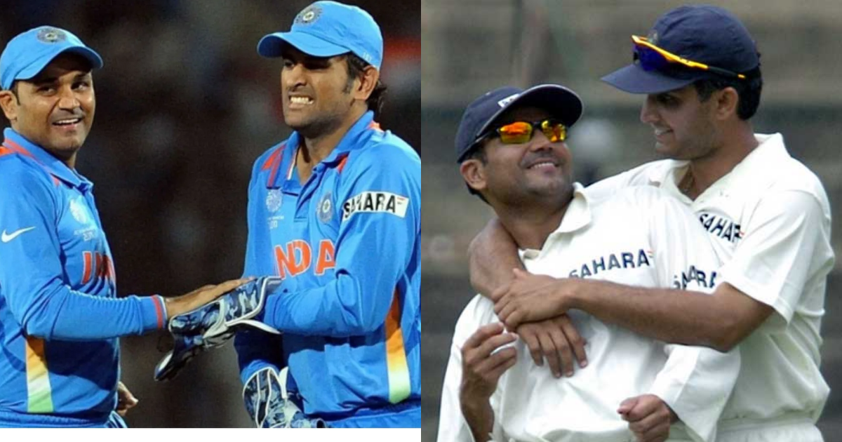 Virender Sehwag Chooses” Better Captain” Between Sourav Ganguly & MS Dhoni