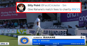 Ajinkya Rahane Duck