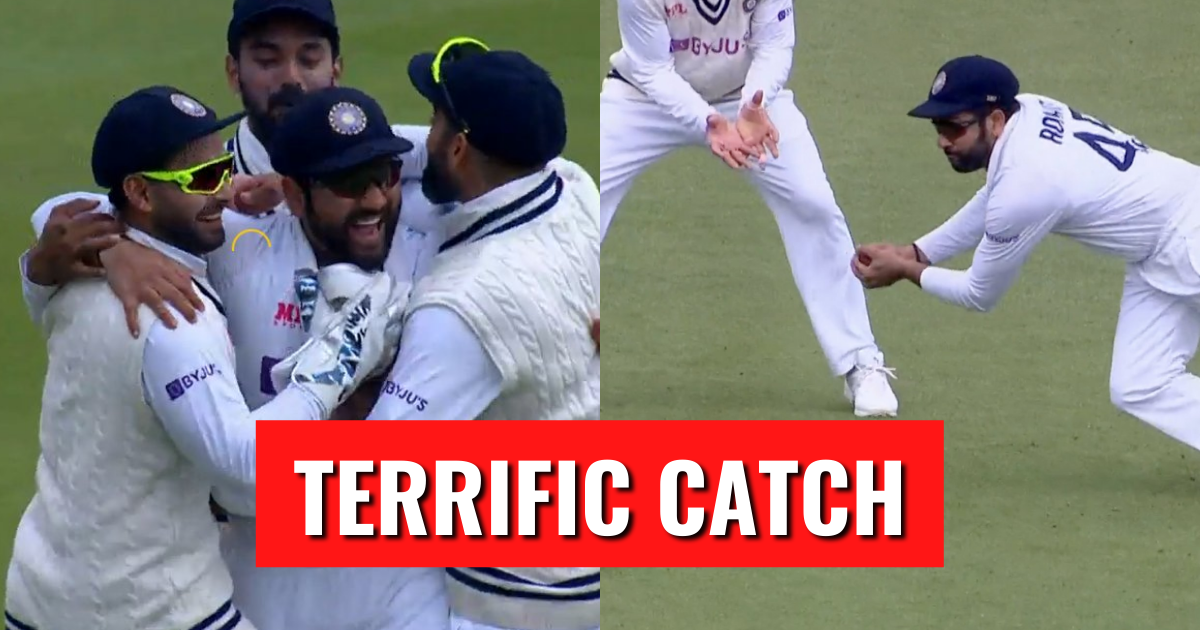 ENG vs IND 2021 Watch: Rohit Sharma Snaps A Terrific Slip Catch To Send Dawid Malan Packing On Day 2