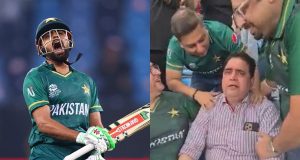 Babar Azam's father in tears