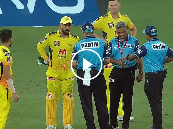 IPL 2021 Playoffs: Watch: MS Dhoni Involved In An Animated Discussion With  Umpires