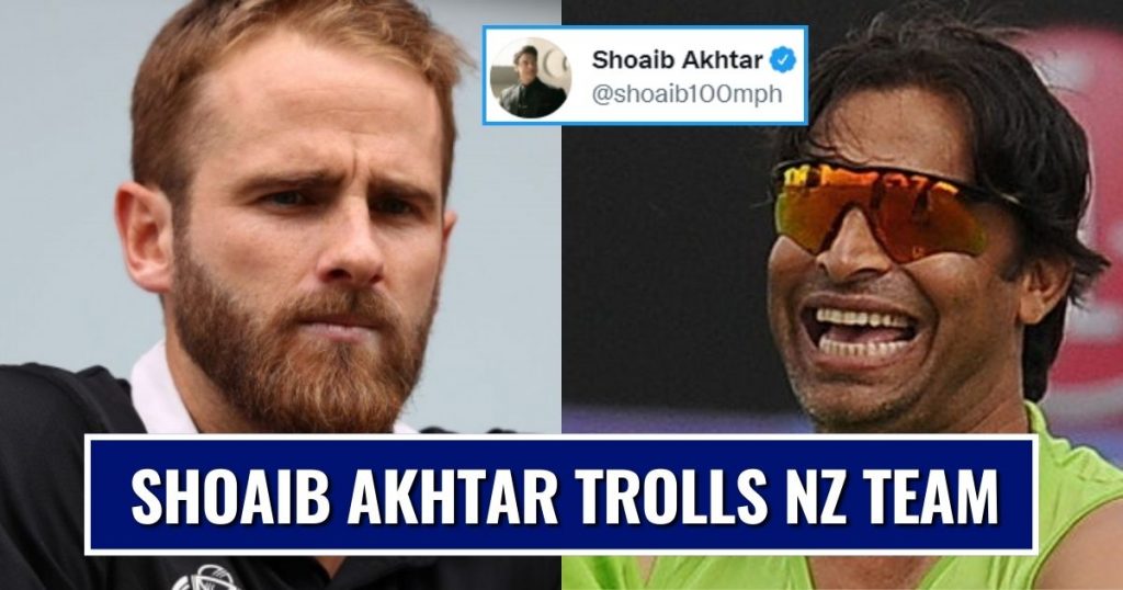 Shoaib Akhtar Trolls New Zealand