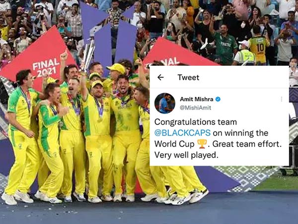 Amit Mishra Trolled For Wishing New Zealand After T20 World Cup Final