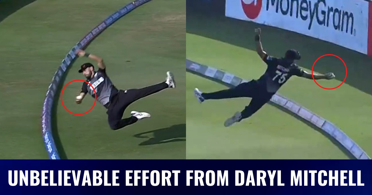 ICC T20 World Cup 2021: Watch: Daryll Mitchell’s Brilliant Diving Effort To Save A Boundary
