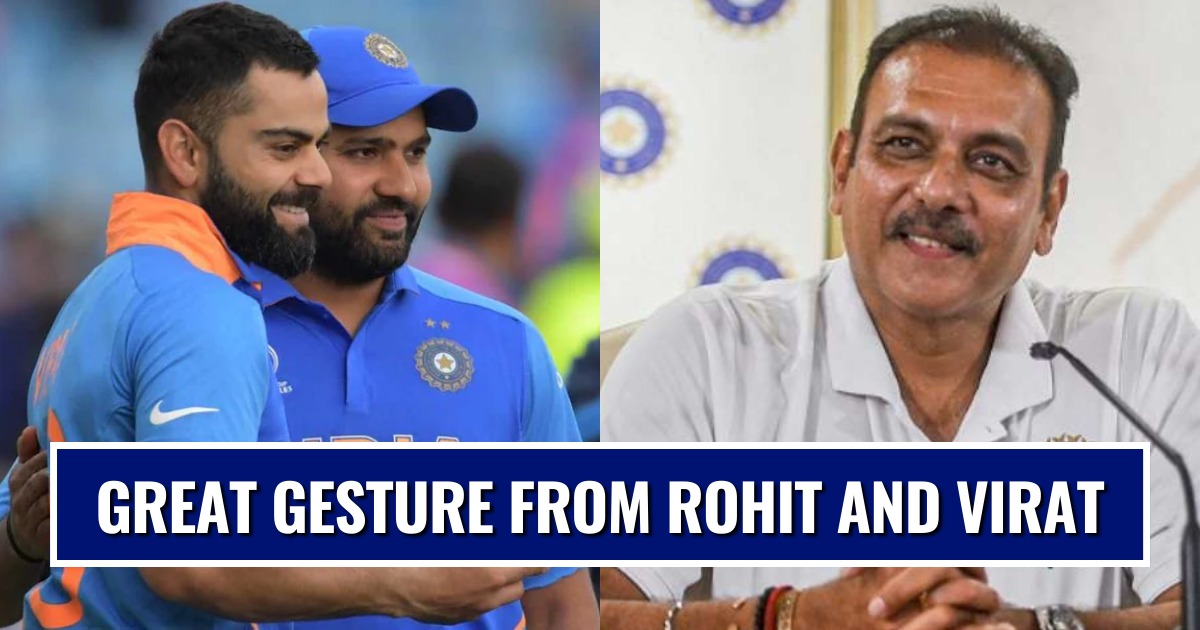 ICC T20 World Cup 2021: Rohit Sharma-Virat Kohli’s Special Gesture For Outgoing Coach Ravi Shastri