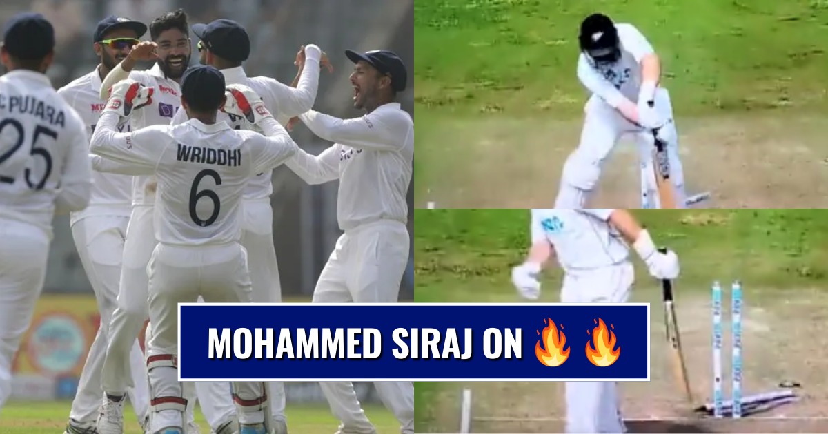 IND vs NZ 2021, 2nd Test: Watch Mohammed Siraj Squaring Up Ross Taylor To Get Him Dismissed