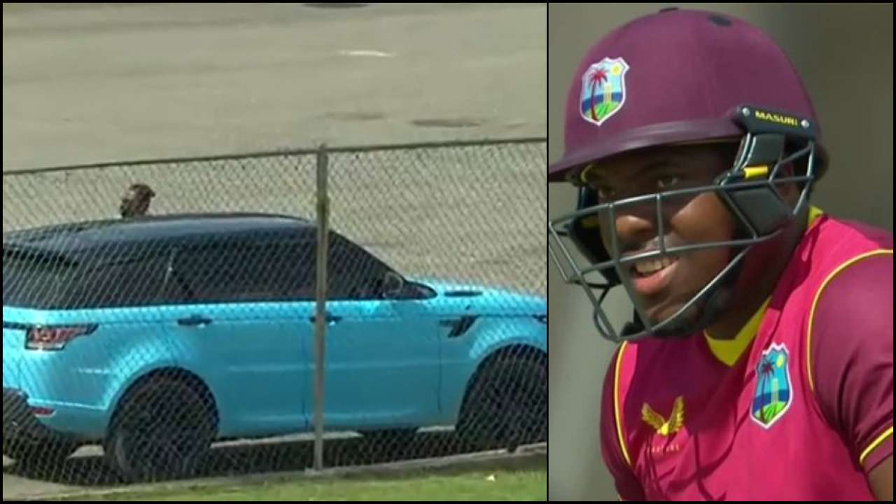 Watch: Odean Smith Hits Huge 84-Meter Six; Dents Sheldon Cottrell’s Car