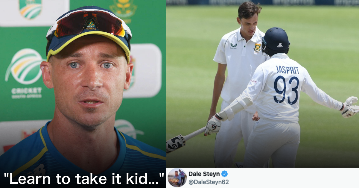 “Learn To Take It Kid” – Dale Steyn Gives A Lesson To Jasprit Bumrah After On-Field Altercation With Marco Jansen