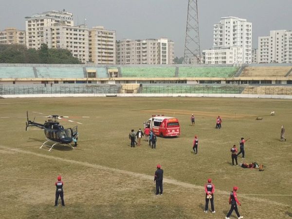 Helicopter Lands Inside The Ground During Training In BPL; Leaves Players In Shock