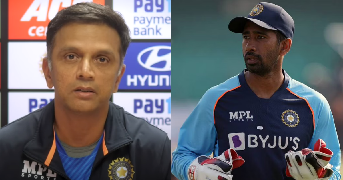 Rahul Dravid Reacts After Wriddhiman Saha Reveals Their Private Conversation