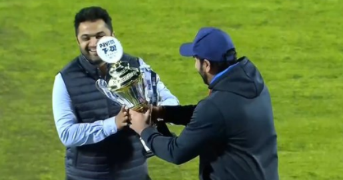IND v SL 2022: Whom Did Rohit Sharma Give The Trophy After T20I Series Win?
