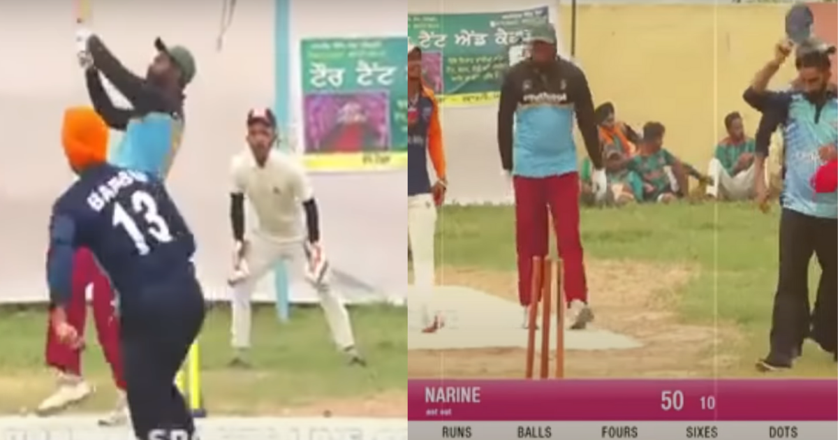 Watch- KKR-Signed Player Smashing A Fifty In 10 Balls; Video Goes Viral