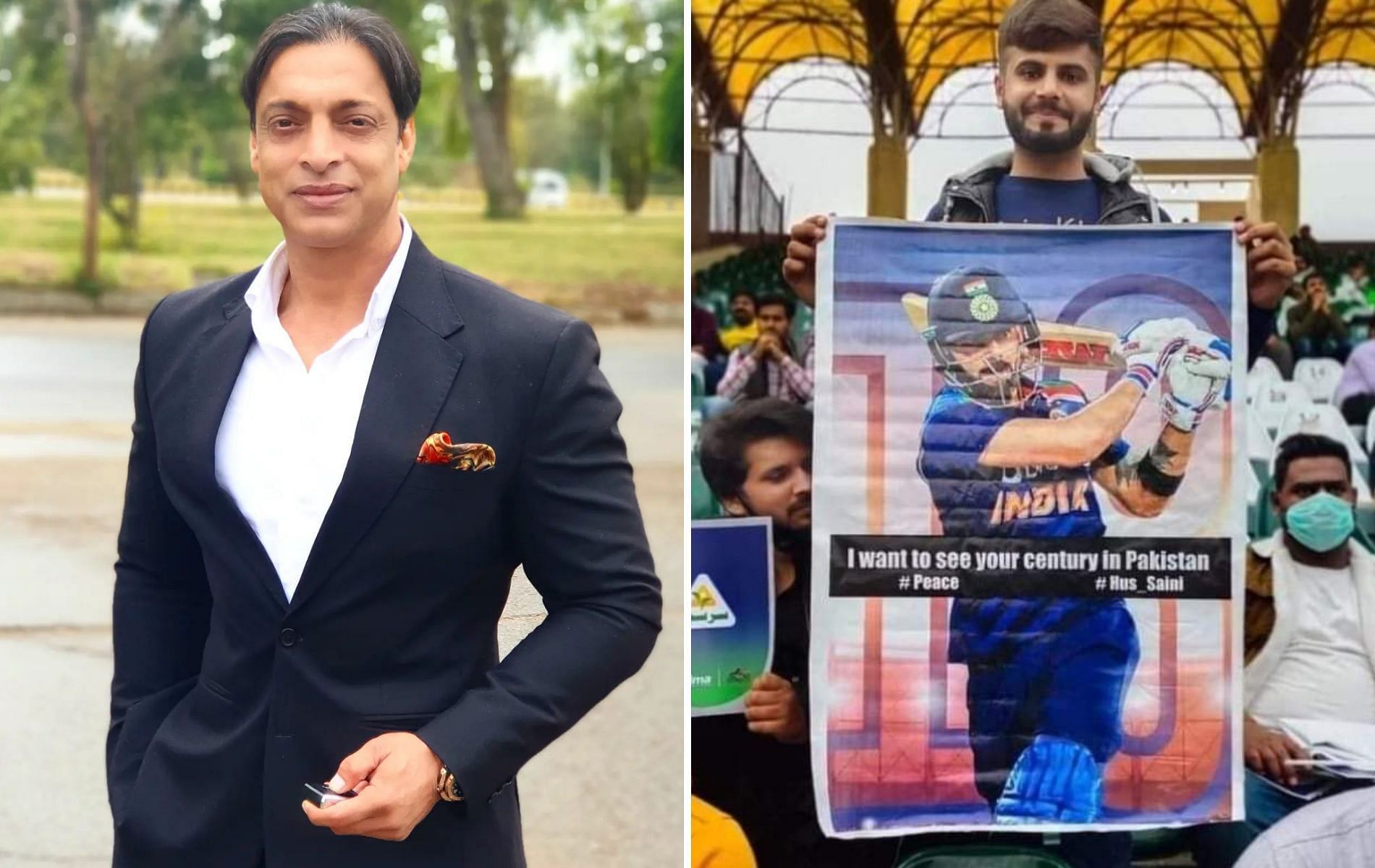 Shoaib Akhtar Reacts To Picture Of Pakistani Fan Holding Virat Kohli’s Poster During PSL 2022 Match