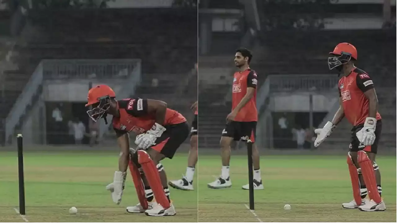 [Watch] Nicholas Pooran Teases Batsman Before Stumping Him Out In SRH Training