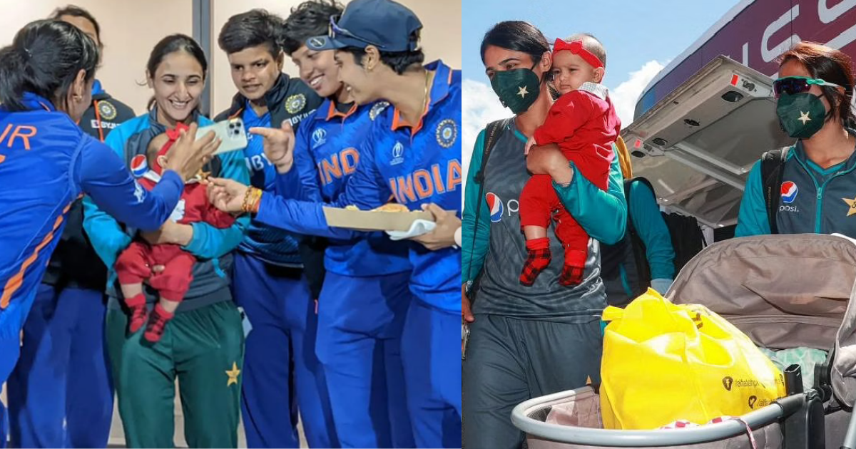 Watch- Indian Team Playing With Bismah Maroof’s Daughter In A Wholesome Moment