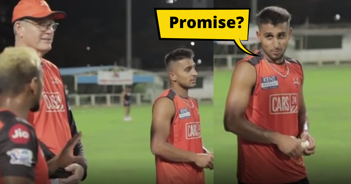 [Watch] Umran Malik Loses Bet To Teammate Nicholas Pooran During SRH Training