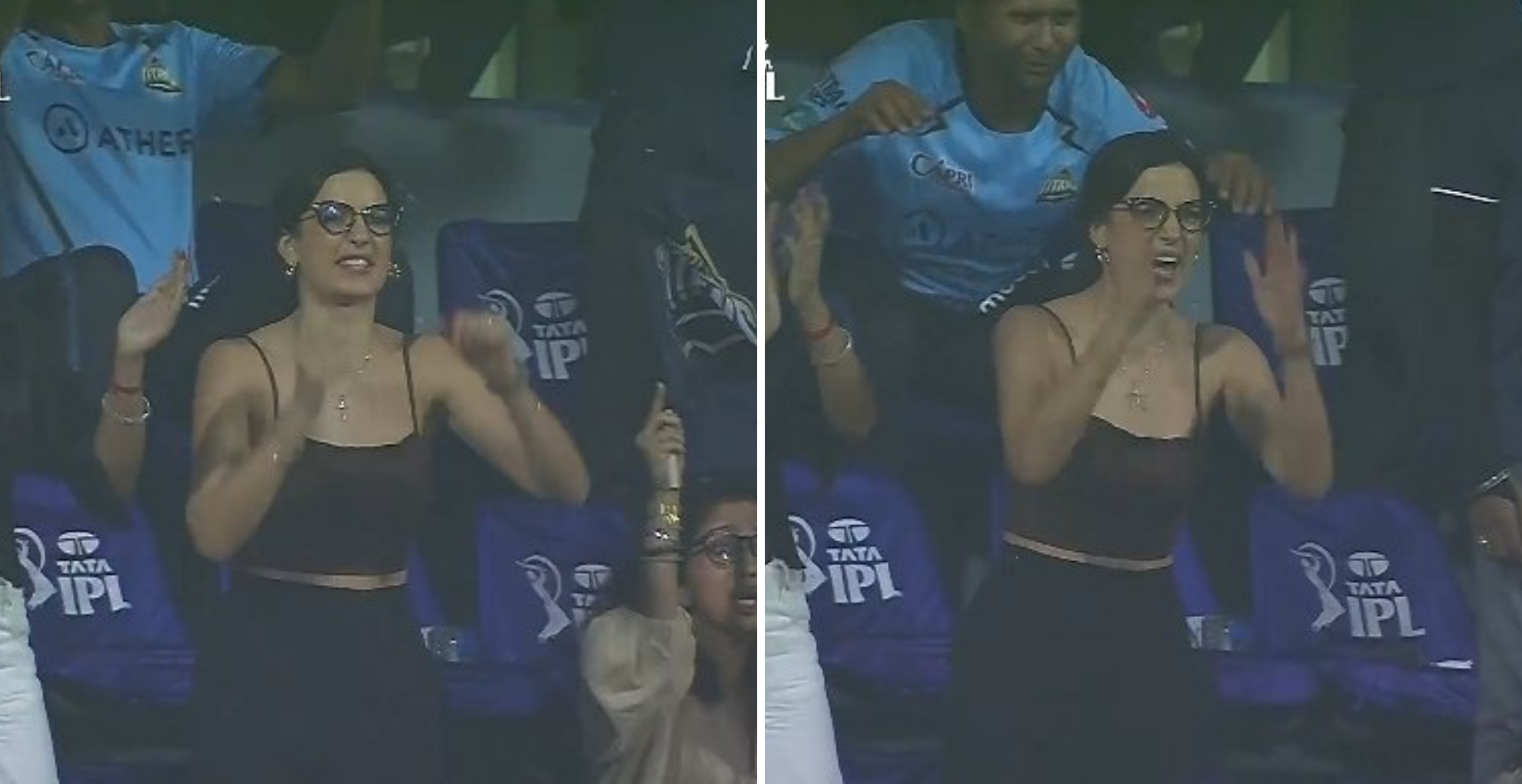 [Watch] Hardik Pandya’s Wife Natasa Stankovic Expresses Disappointment After A Wicket; Video Goes Viral