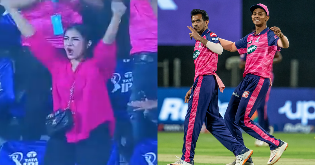 [Watch]- Yuzvendra Chahal Picks First Wicket Against RCB In IPL; Dhanashree Verma’s Reaction Goes Viral