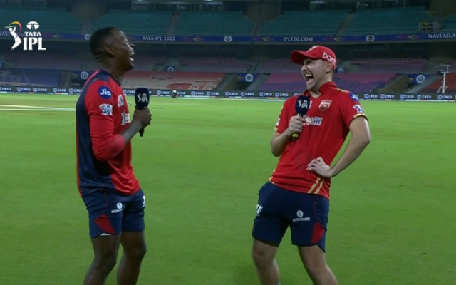 [Watch]- Liam Livingstone Gives Cheeky Reply To Kagiso Rabada After Being Asked About The 117m Six